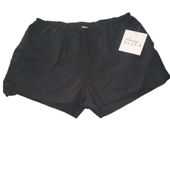 NWT Honey PEACH Linen Shorts- L - Picture 1 of 5